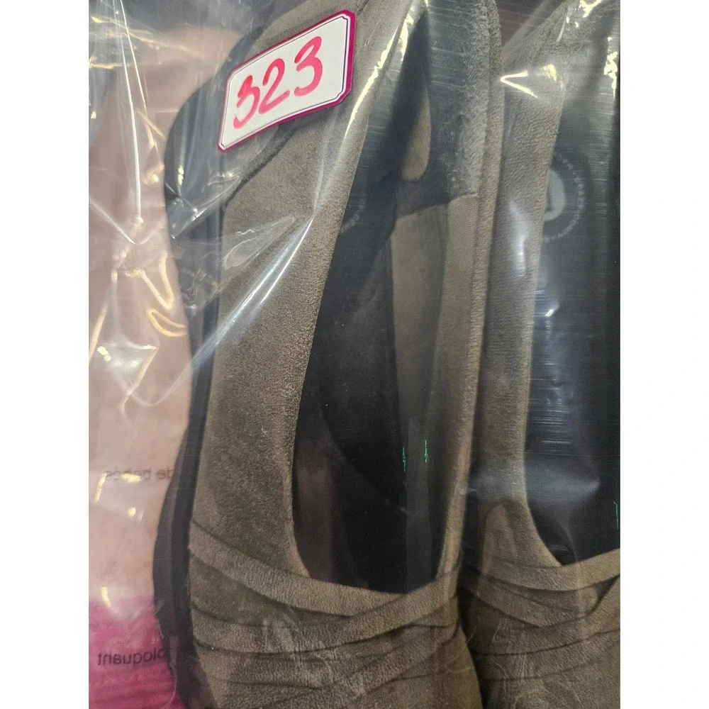 Bezees‎ Brown Suede Ballet  Sz 6.5M Cushioned Boho Comfort Shoes #323